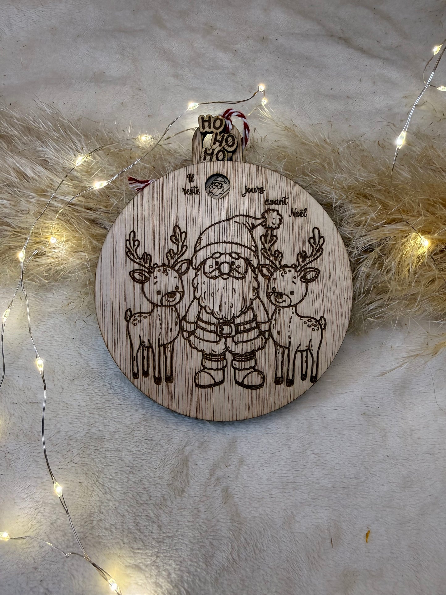 Boule de Noël calendrier personnalisée