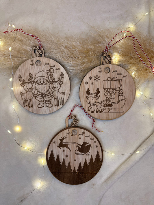 Boule de Noël calendrier personnalisée