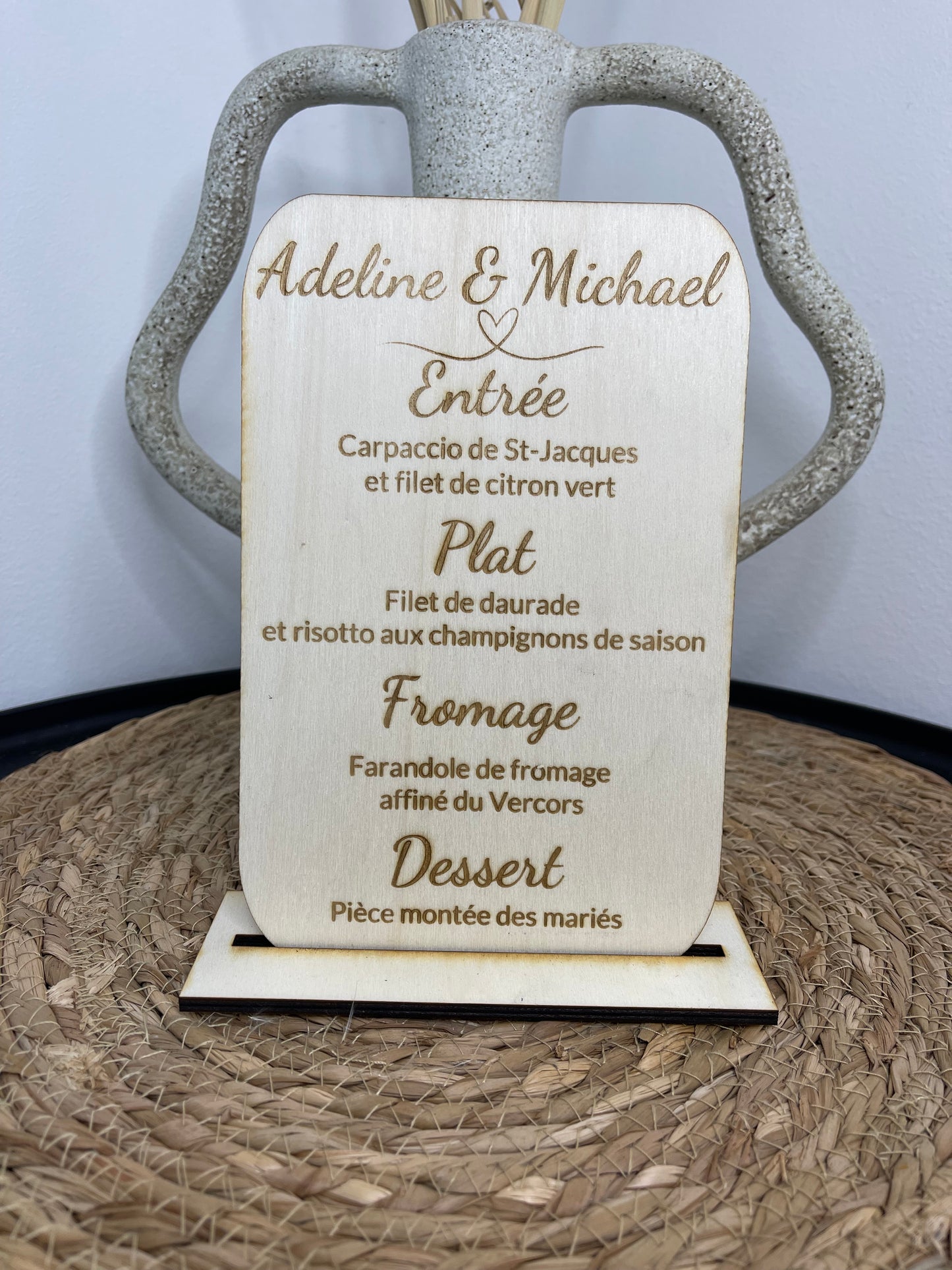 MENU DE MARIAGE