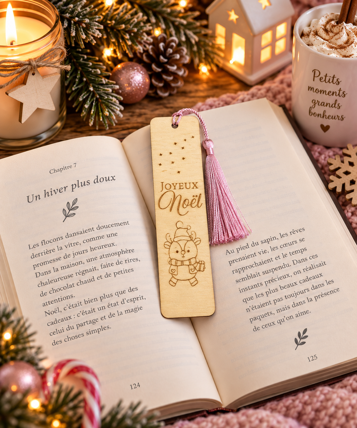 Marque-page personnalisé de Noël