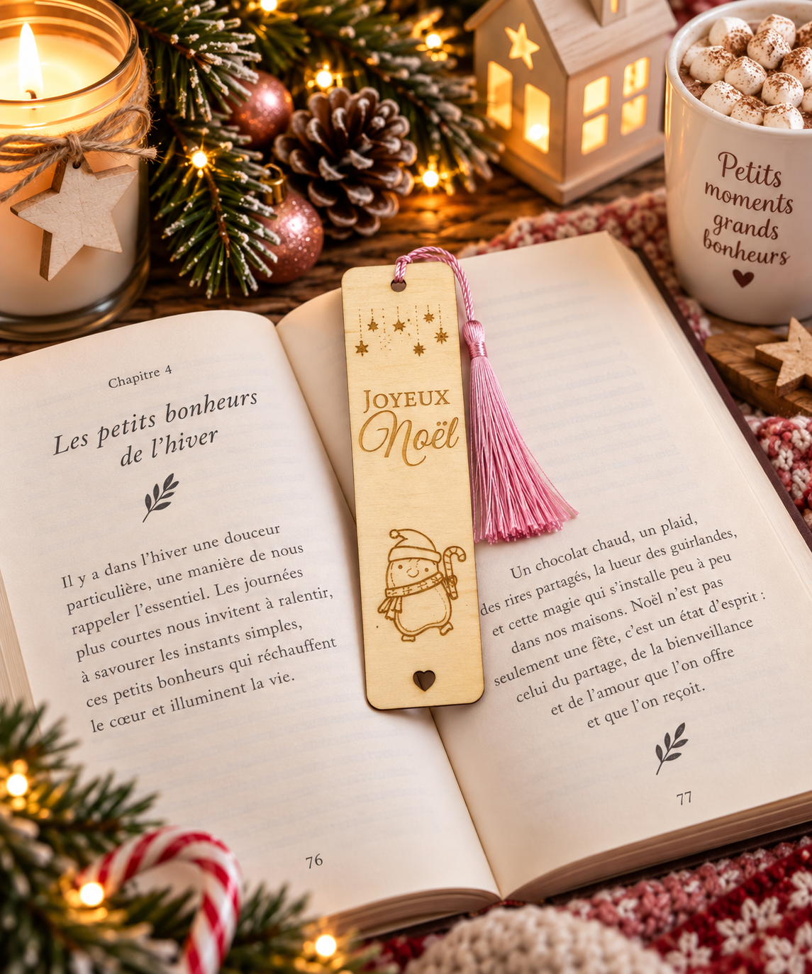 Marque-page personnalisé de noël