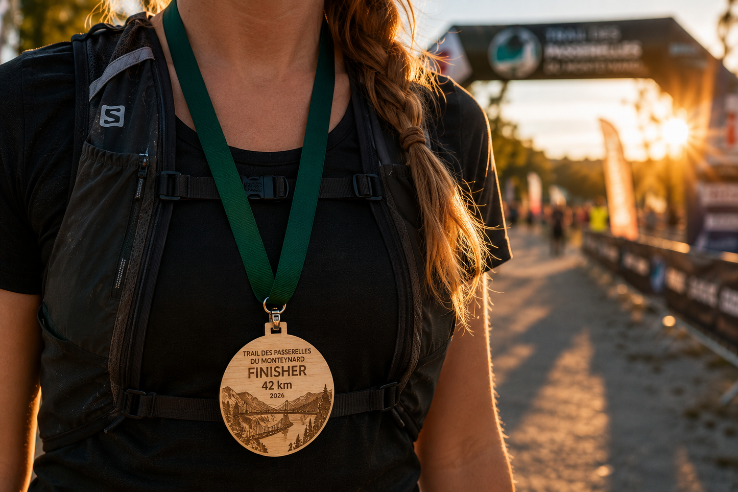 Médaille personnalisée en bois