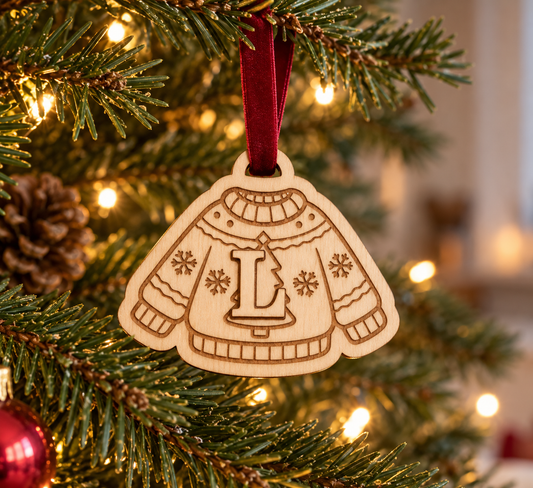 Décoration sapin de Noël personnalisée en bois