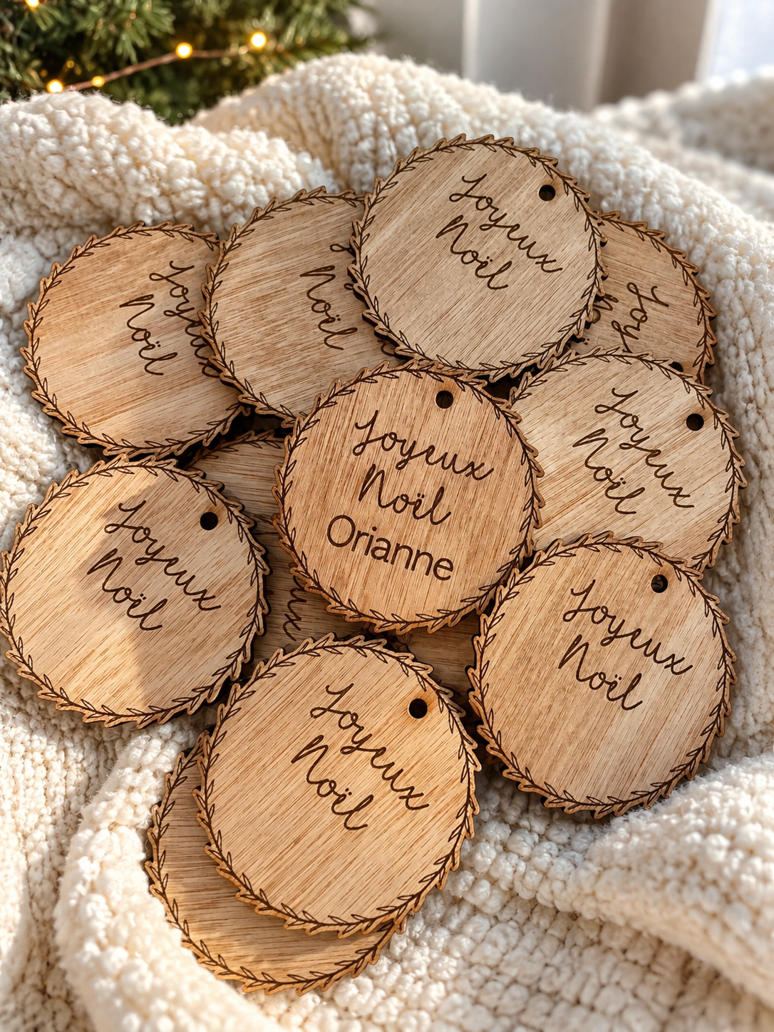 Ensemble de boules de Noël personnalisé