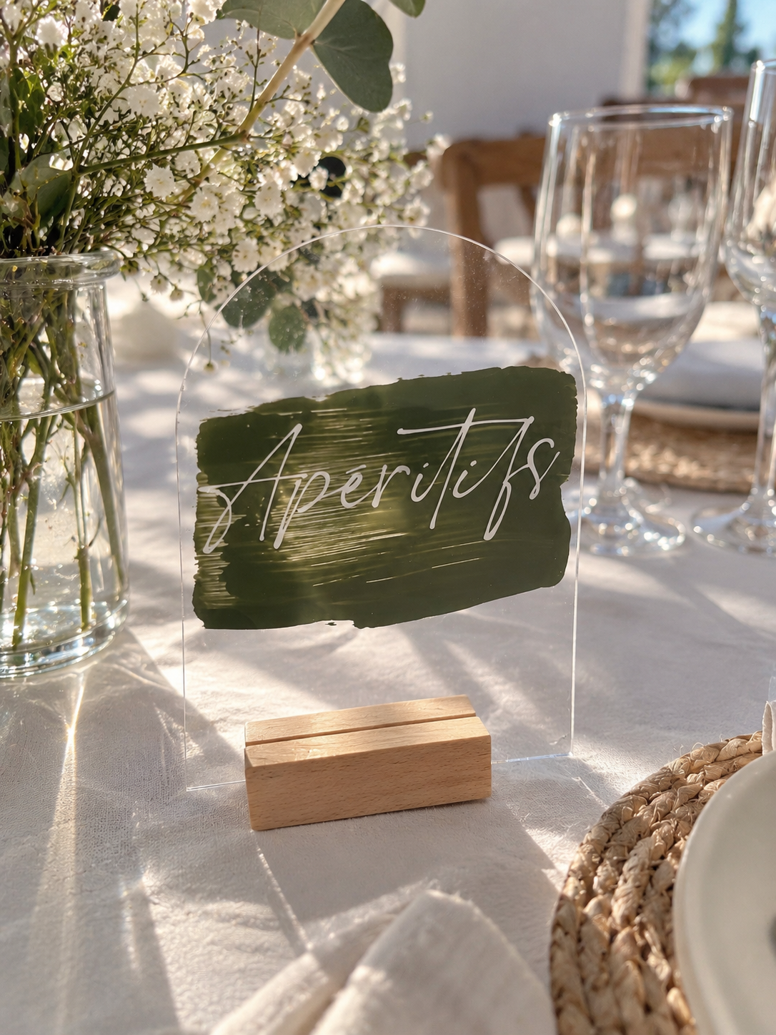 Panneau de table de mariage personnalisé