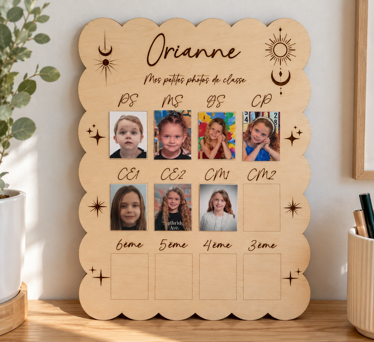 panneau Photo d'école pour enfant personnalisé