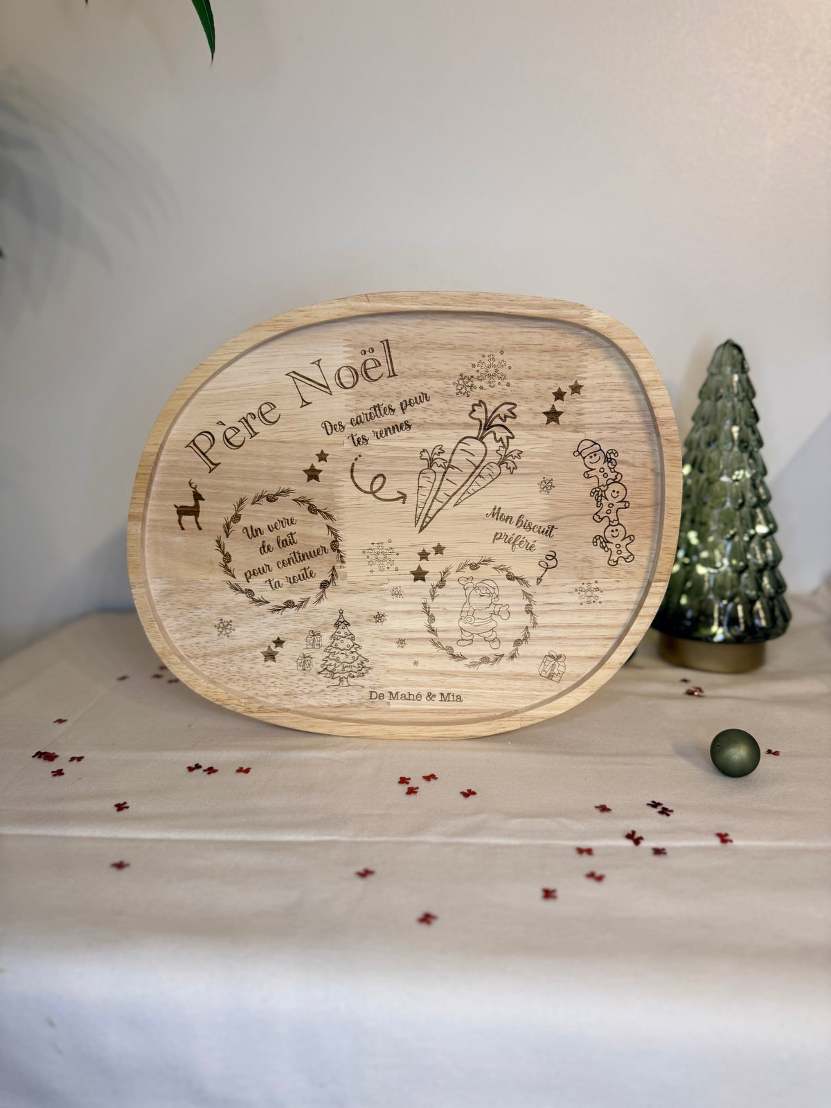 plateau pere noel personnalise