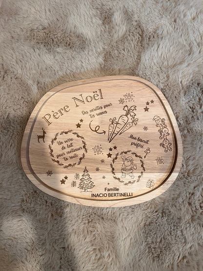 plateau pere noel personnalise