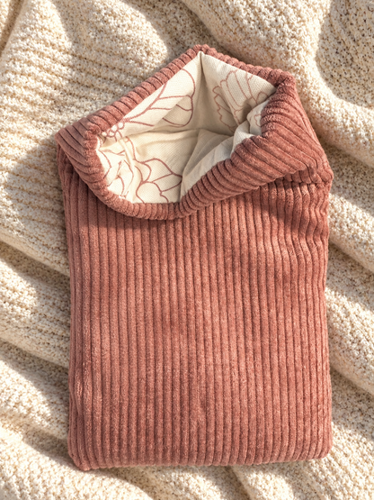 Pochette pour livre de poche cousu à la main en france