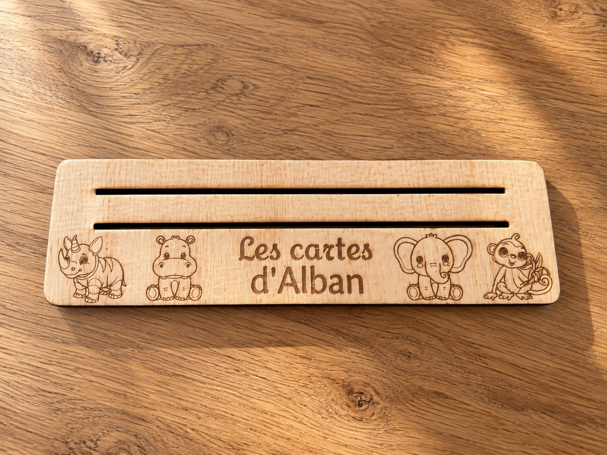 porte carte à jouer personnalisé pour enfant