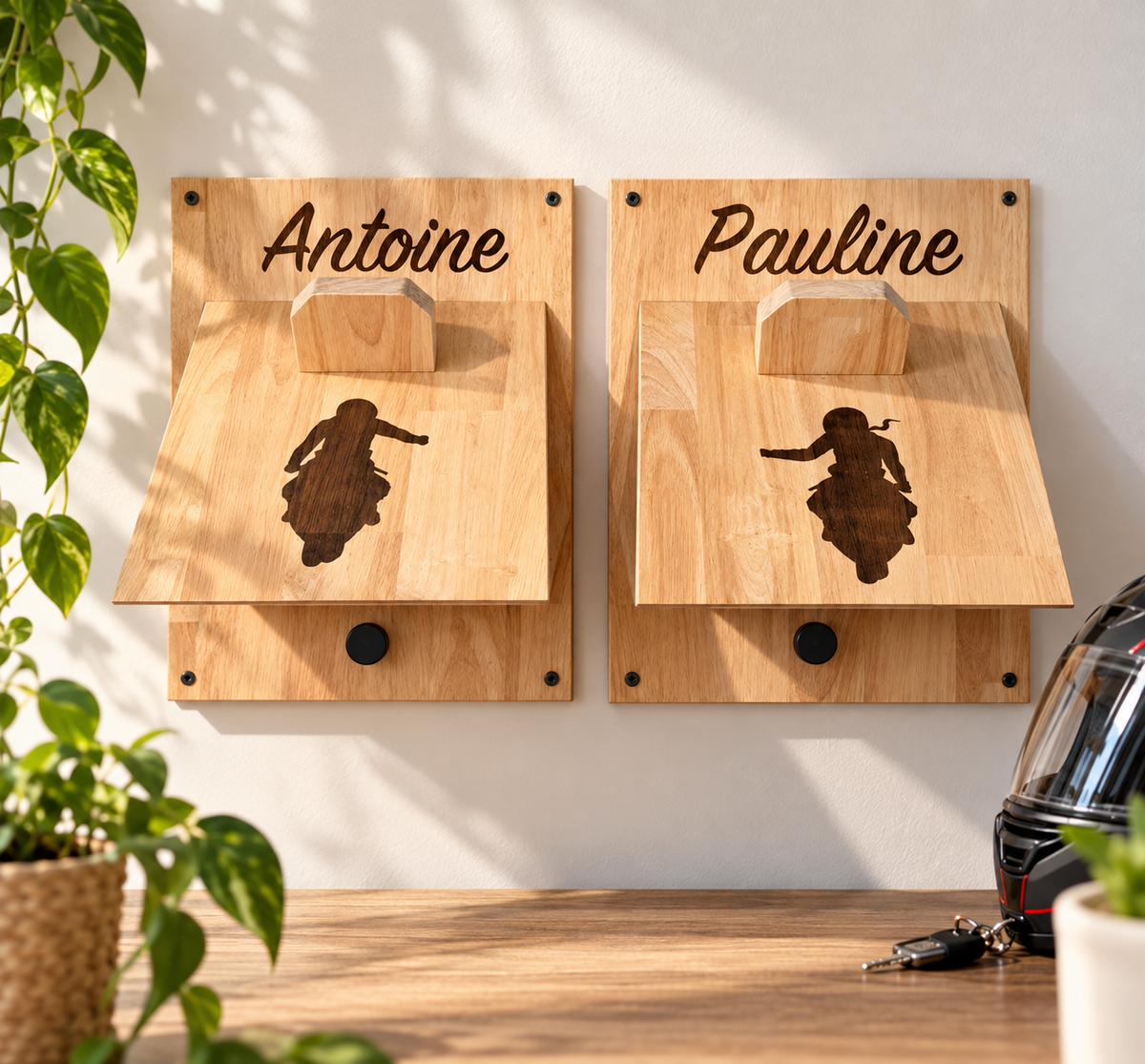 Porte clasque personnalisés pour couple