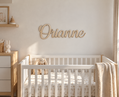 Prénom de chambre enfant personnalisée en bois