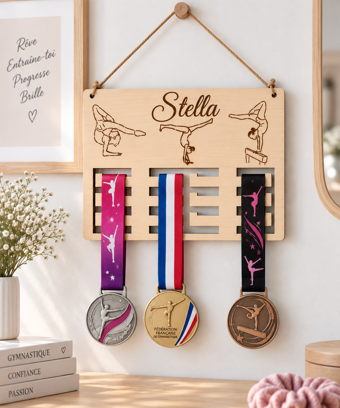 Support médaille de gym personnalisé