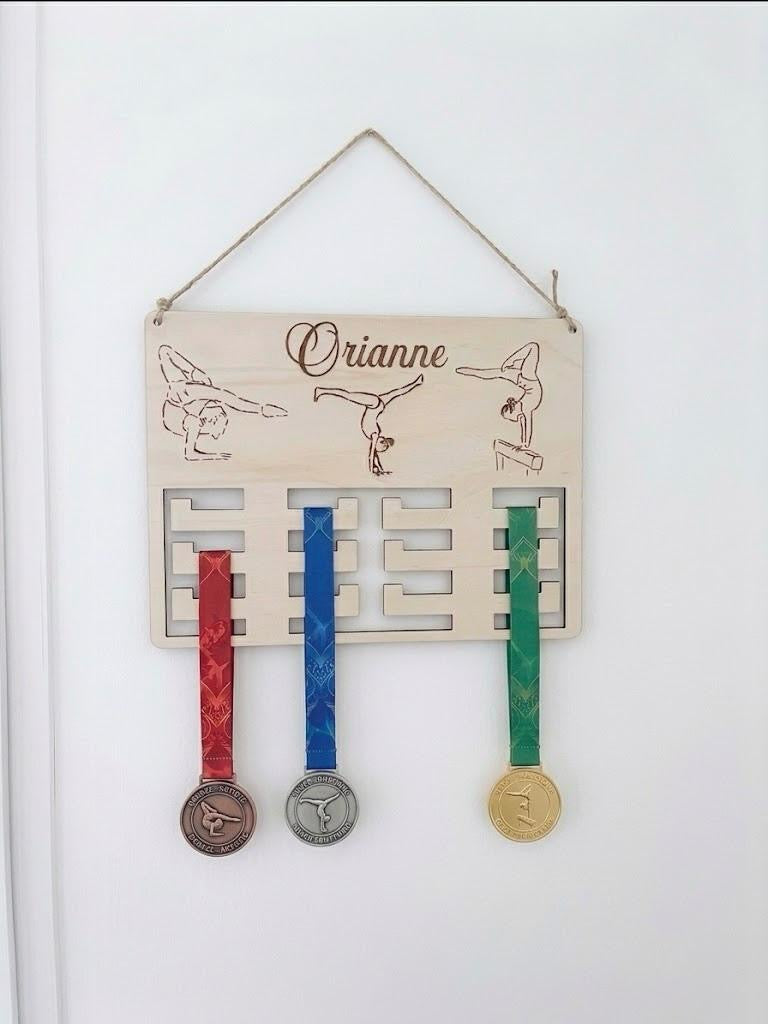 Support médaille de gymnastique personnalisé