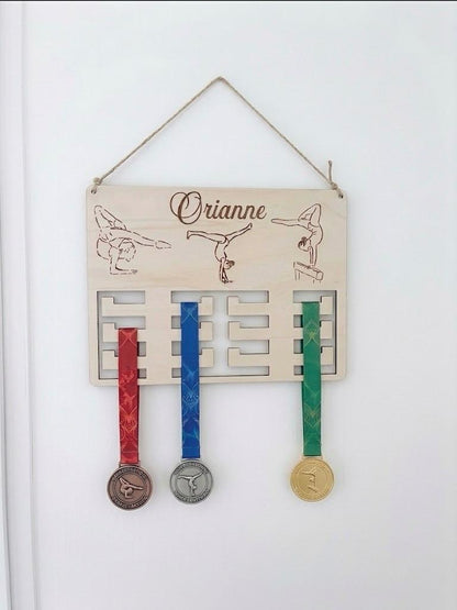 Support médaille de gymnastique personnalisé