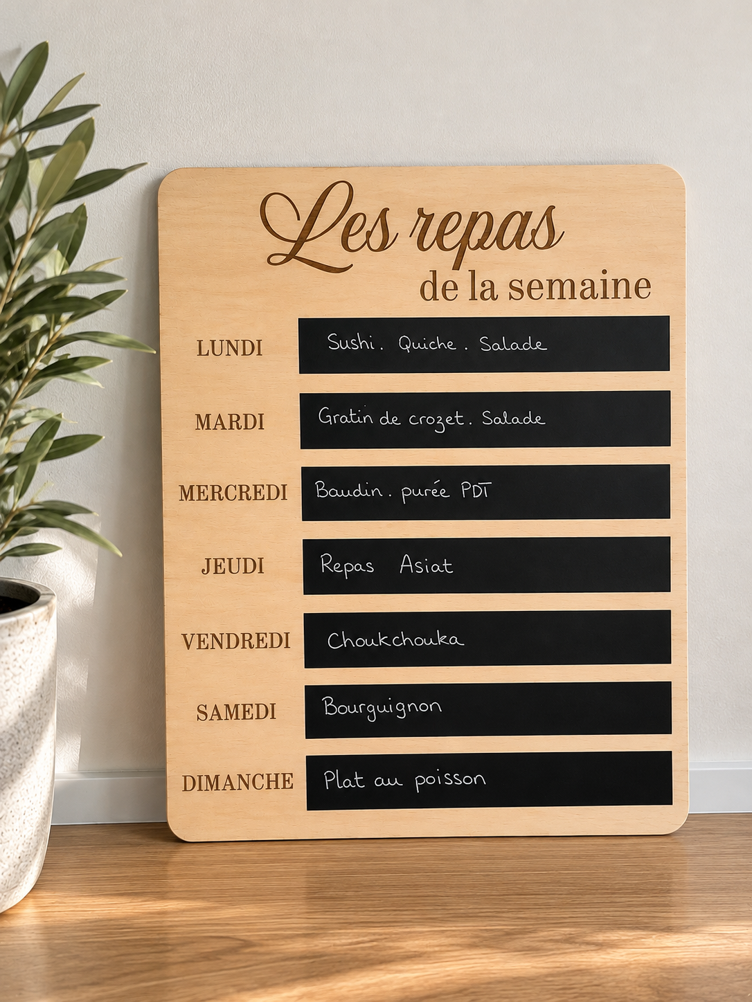 Organisateur de repas familial personnalisé