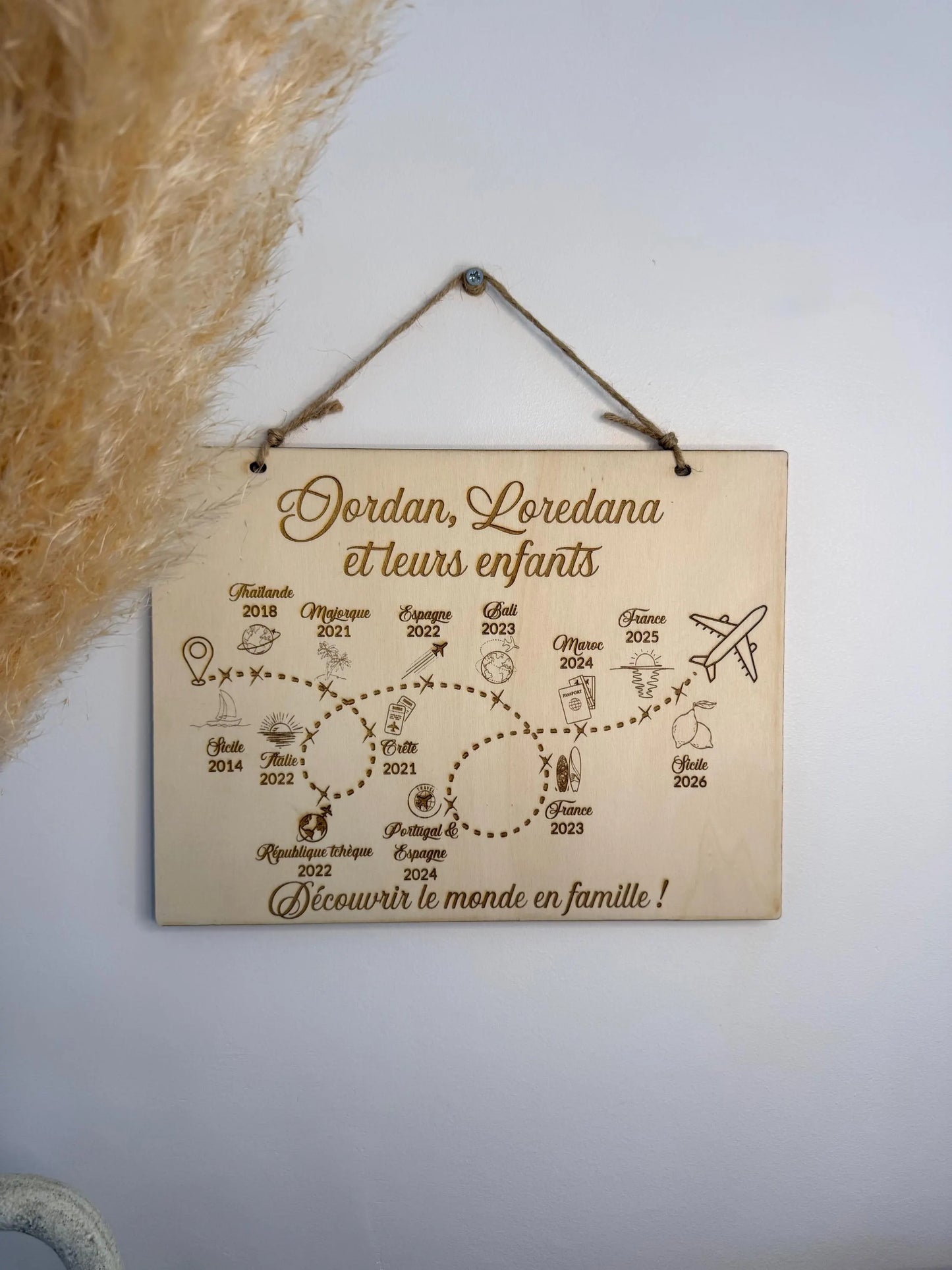 Faites un cadeau original personnalisable avec notre magnifique tableau de voyage.