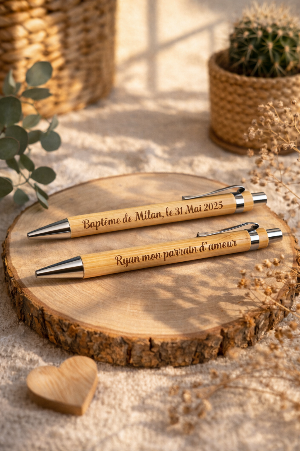 Stylo en bois personnalisé