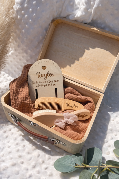 Boîte souvenir de naissance personnalisée