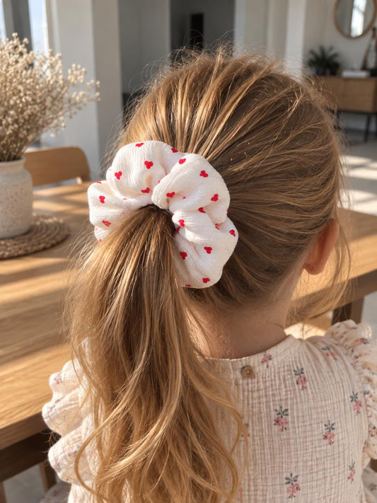 chouchou pour cheveux fait main, cousu en isère avec tissu de qualité