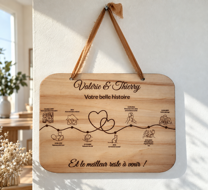idée cadeau pour amoureux personnalisé en bois