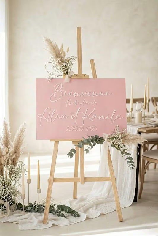 Panneau de bienvenue personnalisé