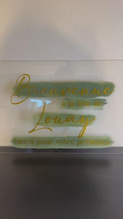 Panneau d’entrée personnalisé