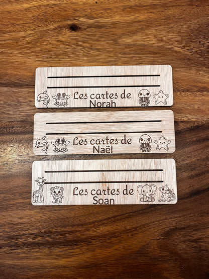 support jeu de carte personnalise pour enfant