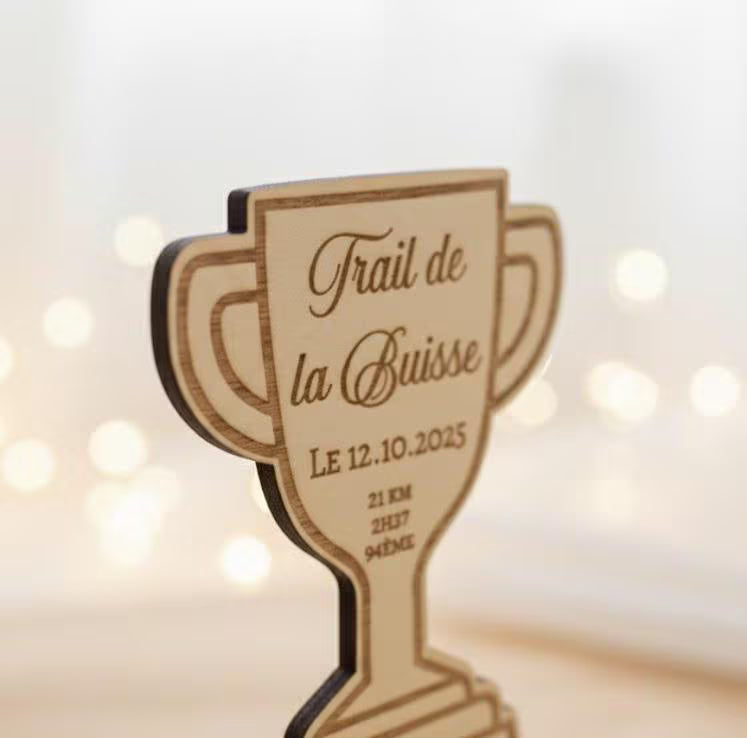 trophée de trail personnalisé