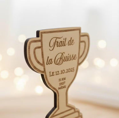 trophée de trail personnalisé