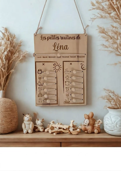 Tableau de petites routines personnalisé